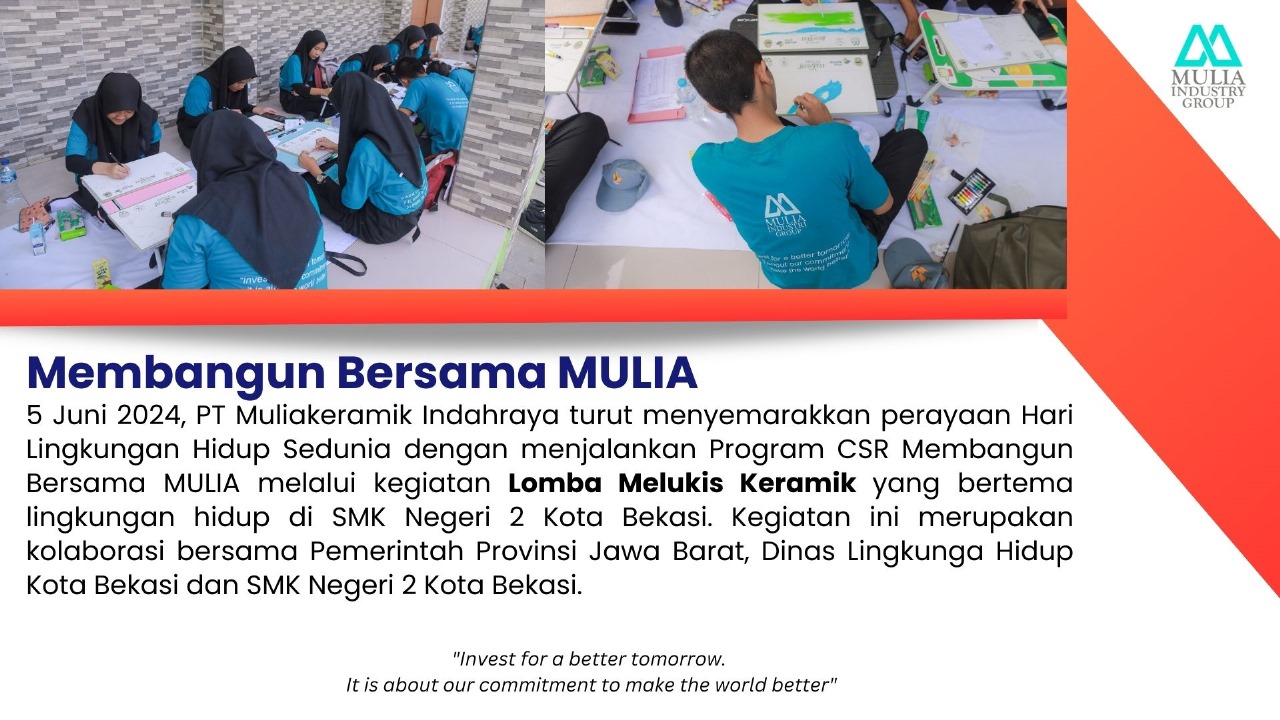 Membangun Bersama MULIA: Lomba Melukis Keramik